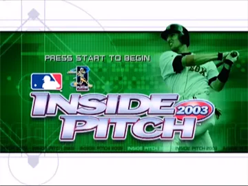 Inside Pitch 2003 (USA) screen shot title